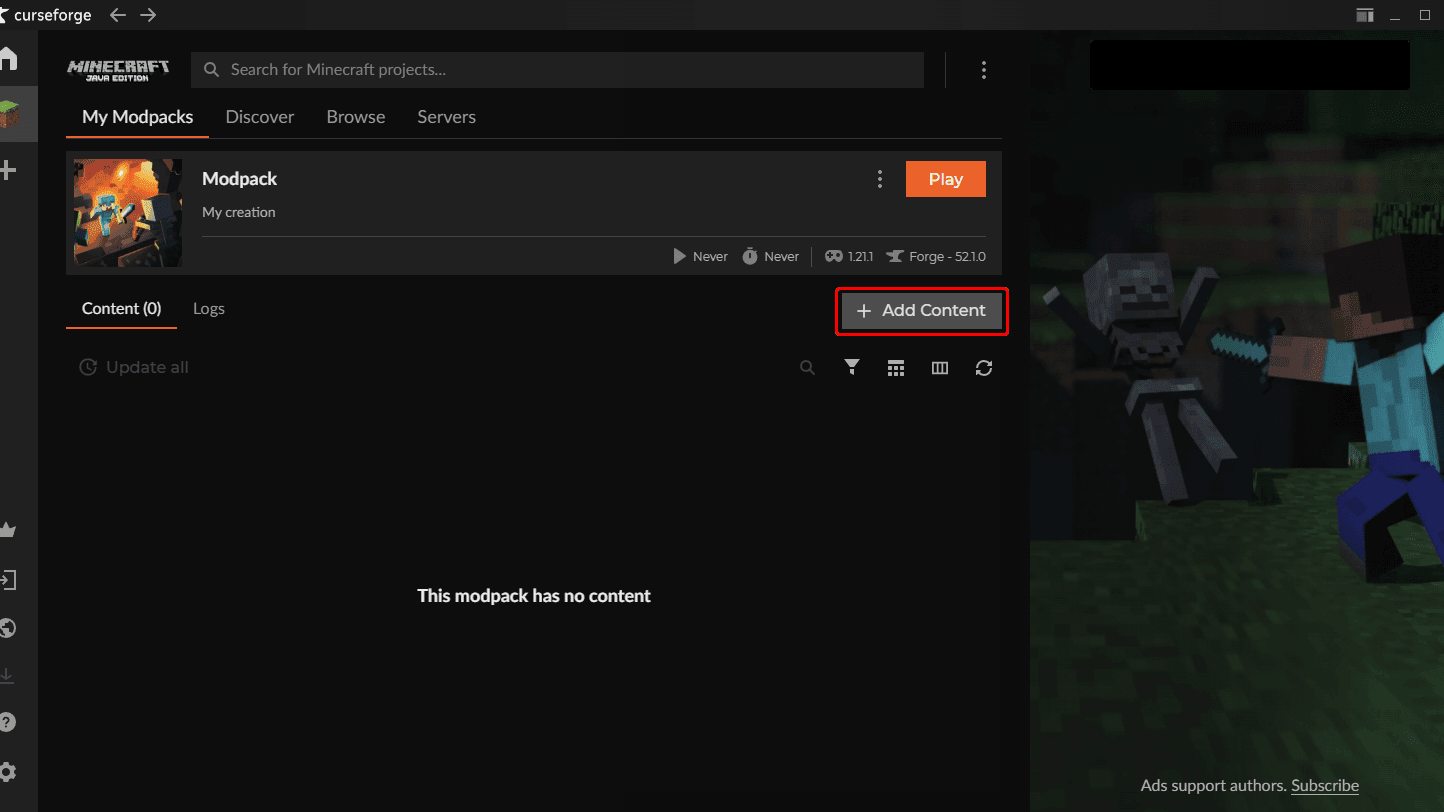 Make A Modpack Curseforge 4