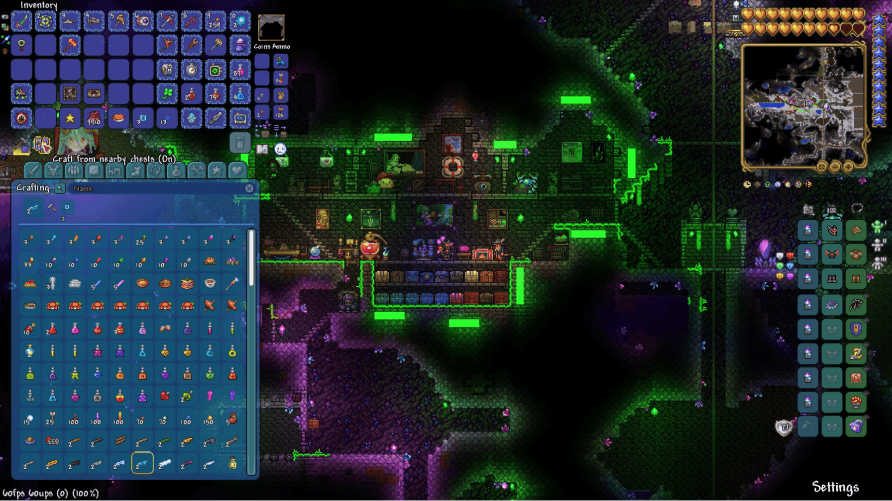 Nova interface de crafting e melhorias no inventário