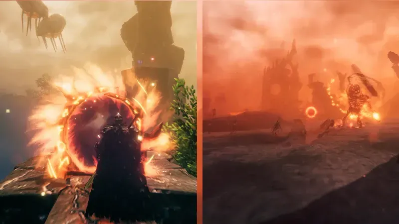 The Jotun invasion in Valheim 1.0