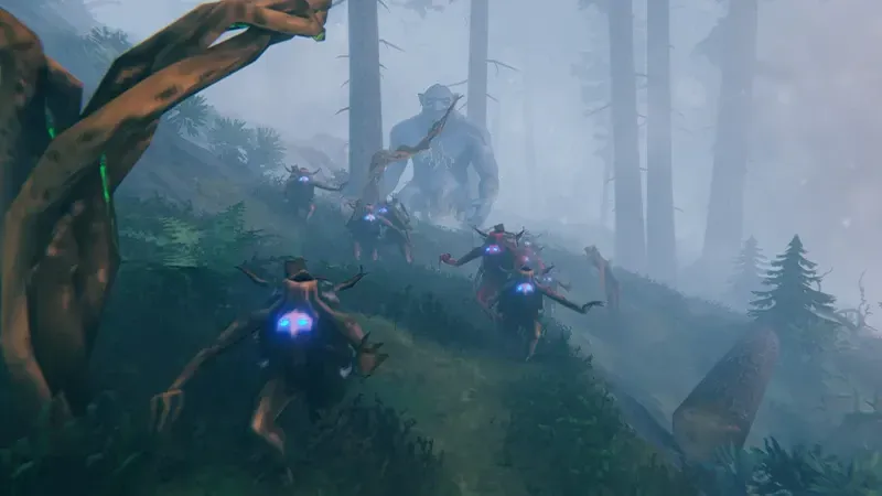 A Gammeltroll and new enemies in Valheim 1.0