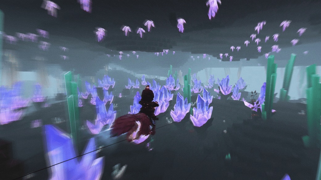 Crystal caves in PixARK Terracrypt