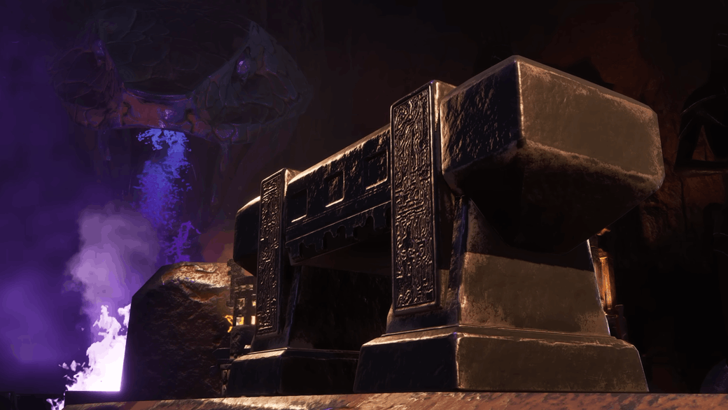 Legendary repair station inside the Cyclopean Halls